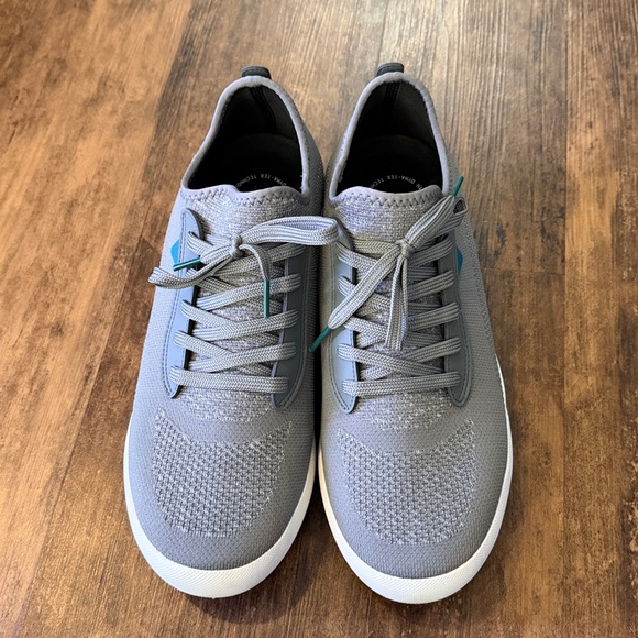 Vessi Gray Men's Knit Sneakers, size 12m - Picture 2 of 9